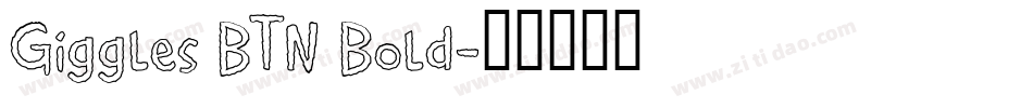 Giggles BTN Bold字体转换